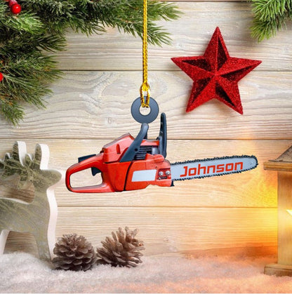 Personalized Logger Custom Shaped Acrylic Ornament Christmas for Loggers OO3641