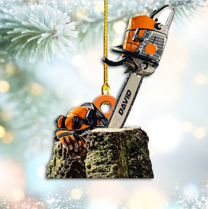 Personalized Arborist Ornament, Custom Name Flat Acrylic Ornament for Arborist OO3640