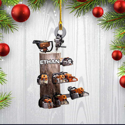 Personalized Arborist Ornament, Custom Name Flat Acrylic Ornament for Arborist OO3640