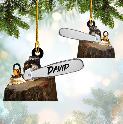 Personalized Arborist Ornament, Custom Name Flat Acrylic Ornament for Arborist OO3640
