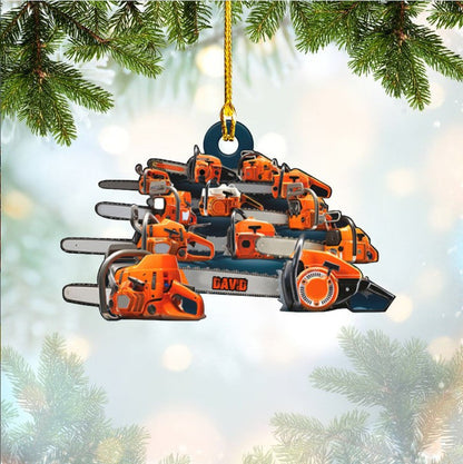 Personalized Arborist Ornament, Custom Name Flat Acrylic Ornament for Arborist OO3640