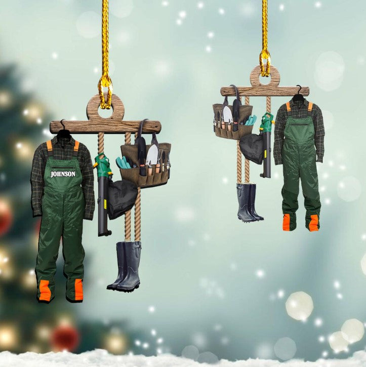 Personalized Garden Clothes Acrylic Ornament for Gardeners OO3592