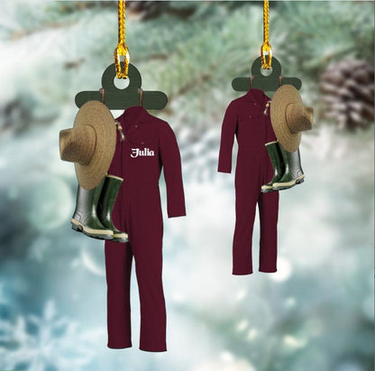 Personalized Garden Clothes Acrylic Ornament for Gardeners OO3592