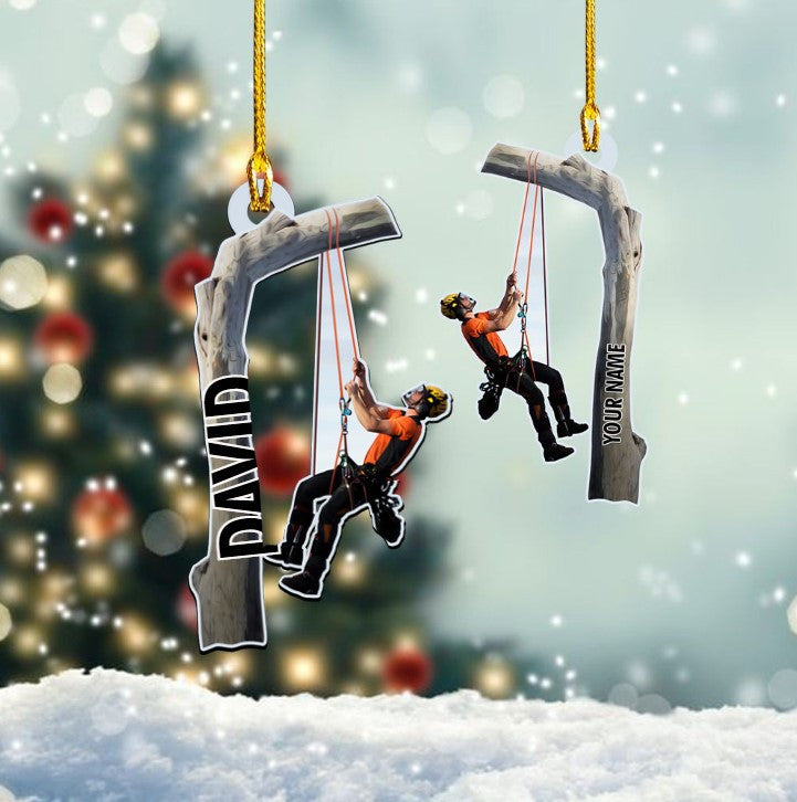 Personalized Arborist Ornament Custom Shaped Acrylic Arborist Christmas Ornament OO3590