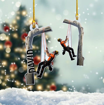 Personalized Arborist Ornament Custom Shaped Acrylic Arborist Christmas Ornament OO3590