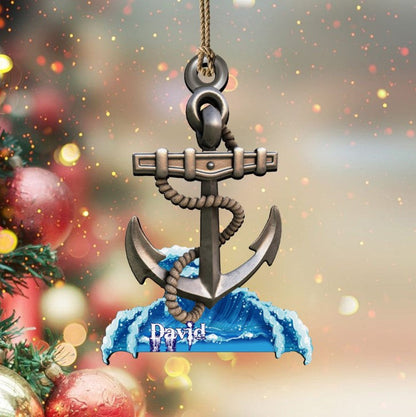 Personalized Anchor Acrylic Christmas Ornament for Anchor OO3585