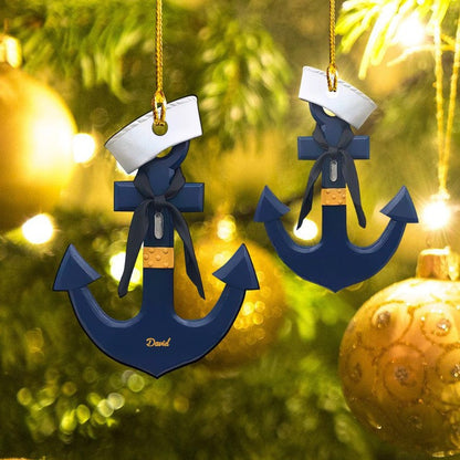 Personalized Anchor Acrylic Christmas Ornament for Anchor OO3585