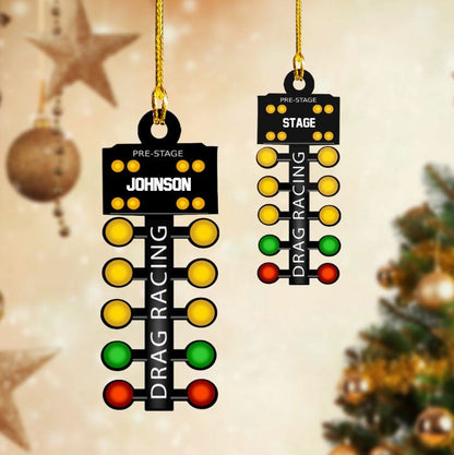 Personalized Drag Racing Acrylic Ornament for Drag Racing Lovers OO3584