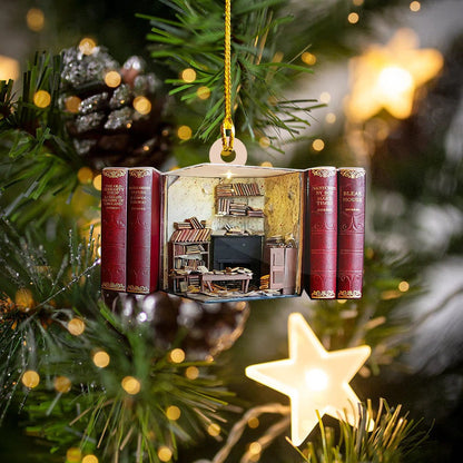 Customized Love Book Flat Acrylic Ornament for Book Lovers OO3580