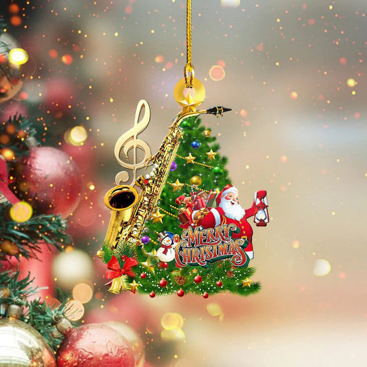 Custom Saxophone Christmas Tree Ornament Custom Shaped Acrylic for Saxophone Players OO3568