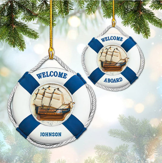 Welcome A Board Ornament Custom Shaped Acrylic Ornament for Board Driver OO3558