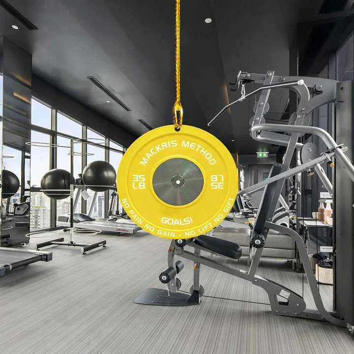 Custom Weight Plates Ornament Fitness Gym Weightlifting Gift For Gymers, Weightlifters, PTs Gymers Acrylic FlatOrnament OO3552