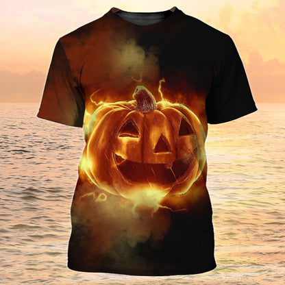 Halloween Funny Pumpkin T Shirt Premium Halloween 3D Shirt Adult TO1952