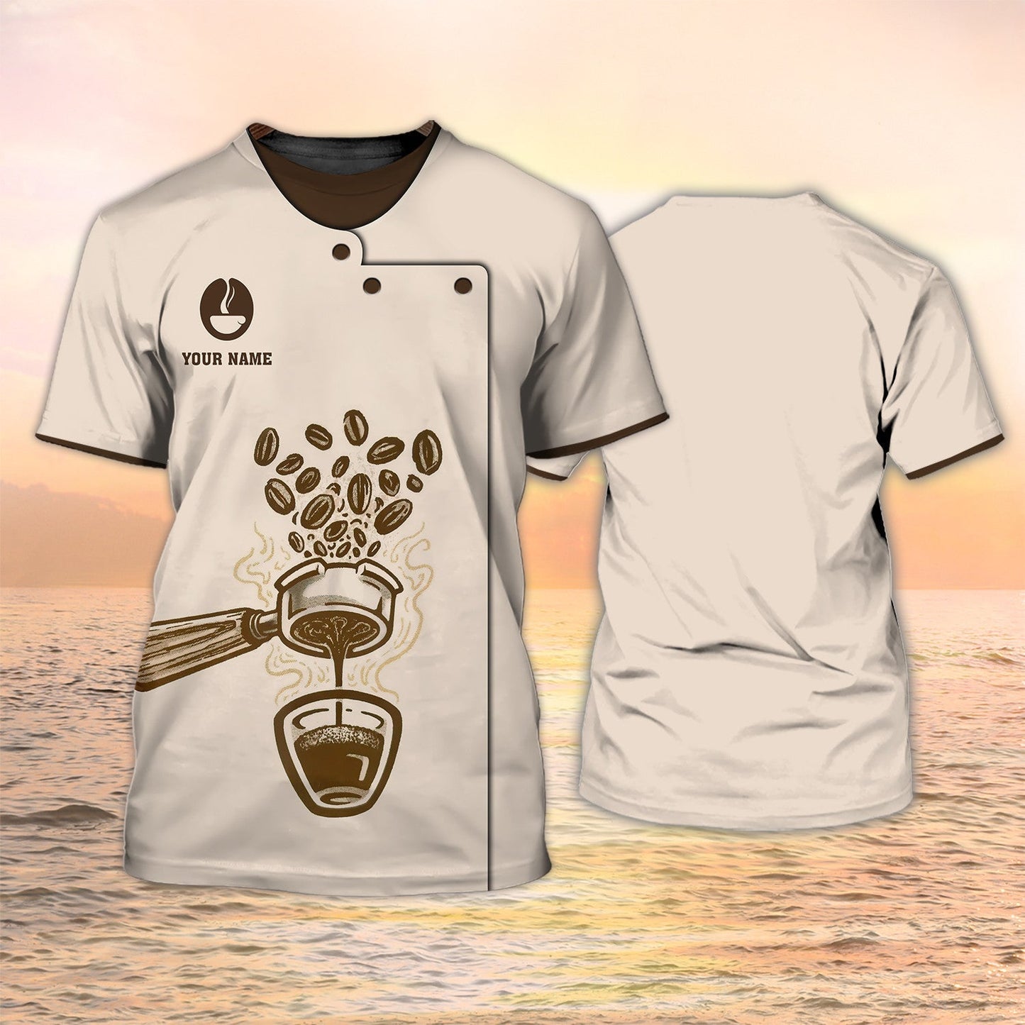 Coffee Shirts Barista Custom T Shirt Coffee Shop Uniform, Best Gift For Bartender Barista TO2156