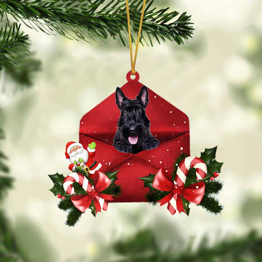 Scottish Terrier Christmas Letter Shaped Ornament , Acrylic Dog Christmas Ornament Xmas Dog Gifts OO3191