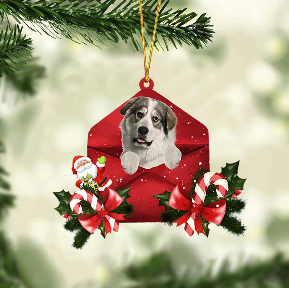 Great Pyrenees Christmas Letter Shaped Ornament , Acrylic Dog Christmas Ornament Xmas Dog Gifts OO3219