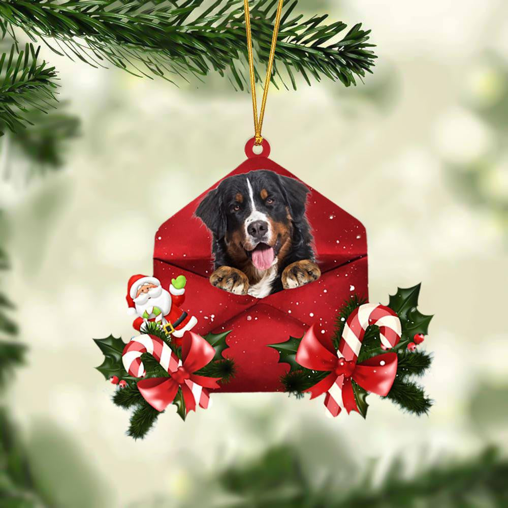 Bernese Mountain Christmas Letter Shaped Ornament , Acrylic Dog Christmas Ornament Xmas Dog Gifts OO3198