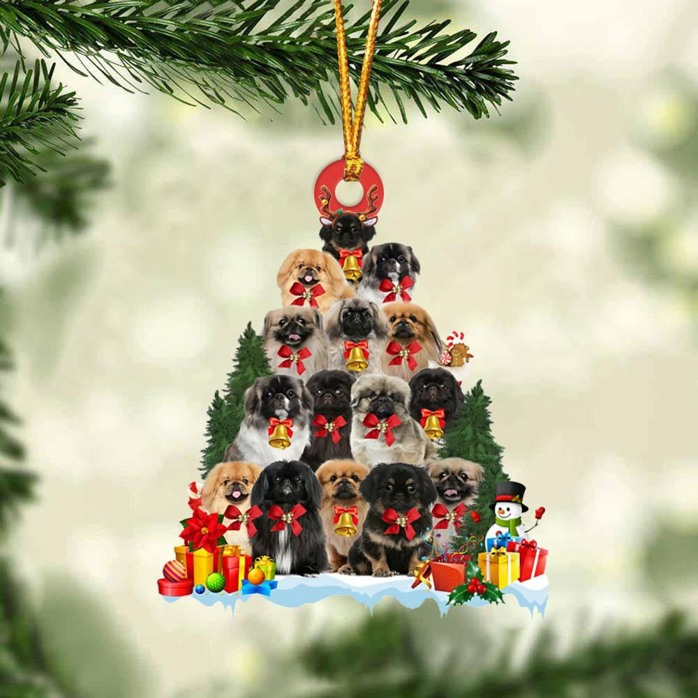 Pekingese Dog Christmas Tree Ornament Dog Gifts Acrylic Ornament Dog Gifts Acrylic Ornament OO3144