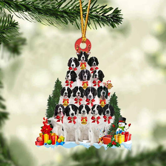 Landseer Dog Christmas Tree Ornament Dog Gifts Acrylic Ornament Dog Gifts Acrylic Ornament OO3146