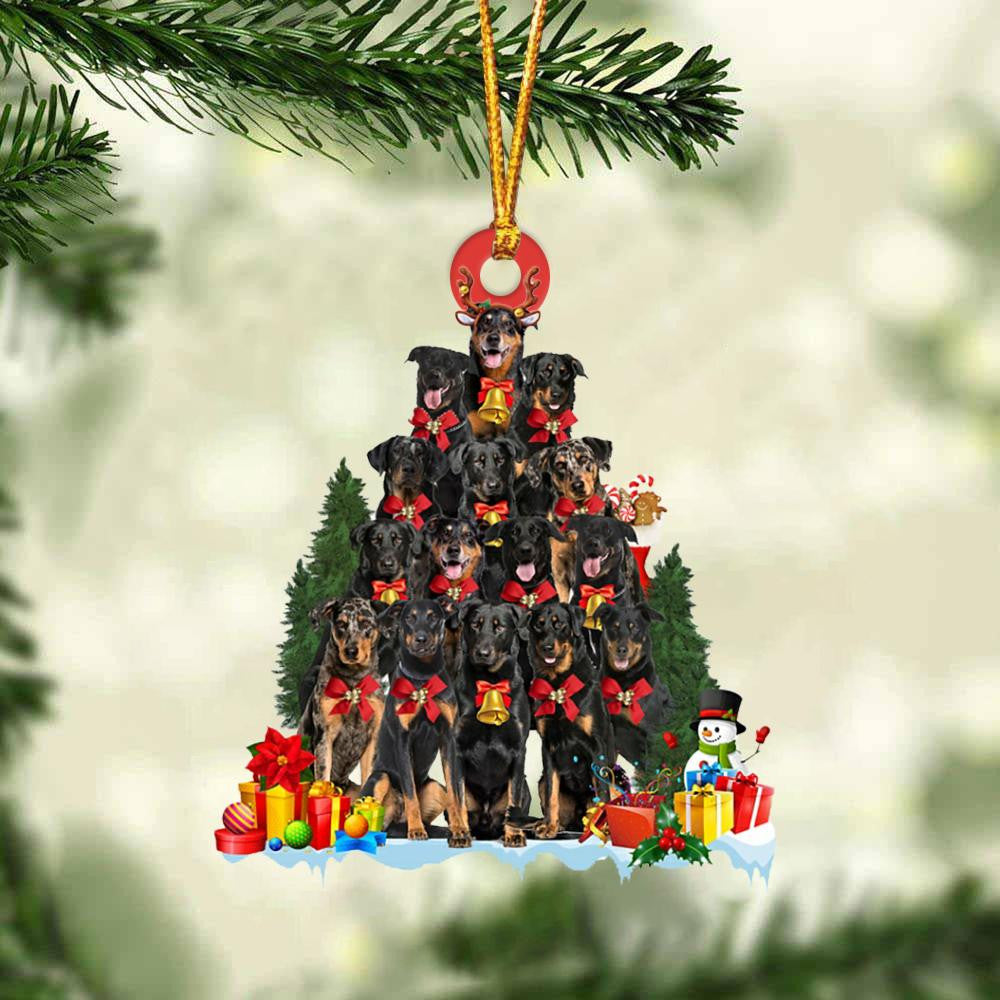 Beauceron Dog Christmas Tree Ornament Dog Gifts Acrylic Ornament Dog Gifts Acrylic Ornament OO3118