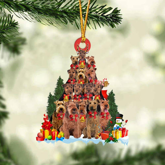 Welsh Terrier Dog Christmas Tree Ornament Dog Gifts Acrylic Ornament Dog Gifts Acrylic Ornament OO3101