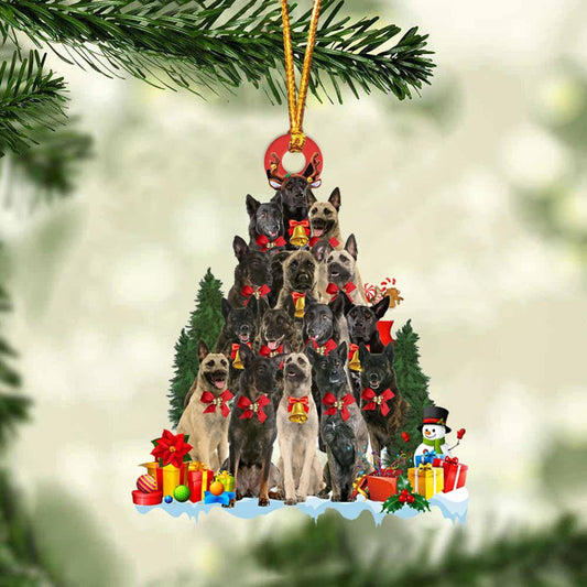 Dutch Shepherd Dog Christmas Tree Ornament Dog Gifts Acrylic Ornament Dog Gifts Acrylic Ornament OO3100