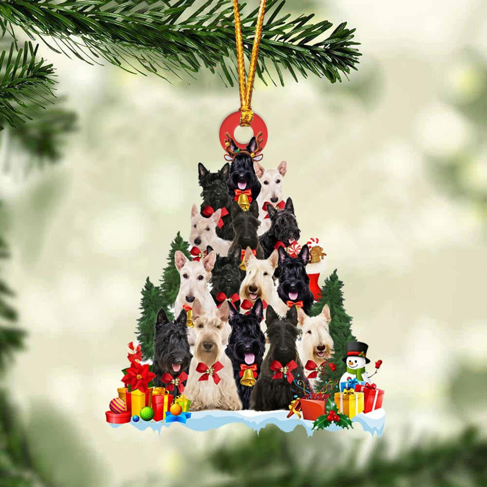 Scottish Terrier Dog Christmas Tree Ornament Dog Gifts Acrylic Ornament Dog Gifts Acrylic Ornament OO3103