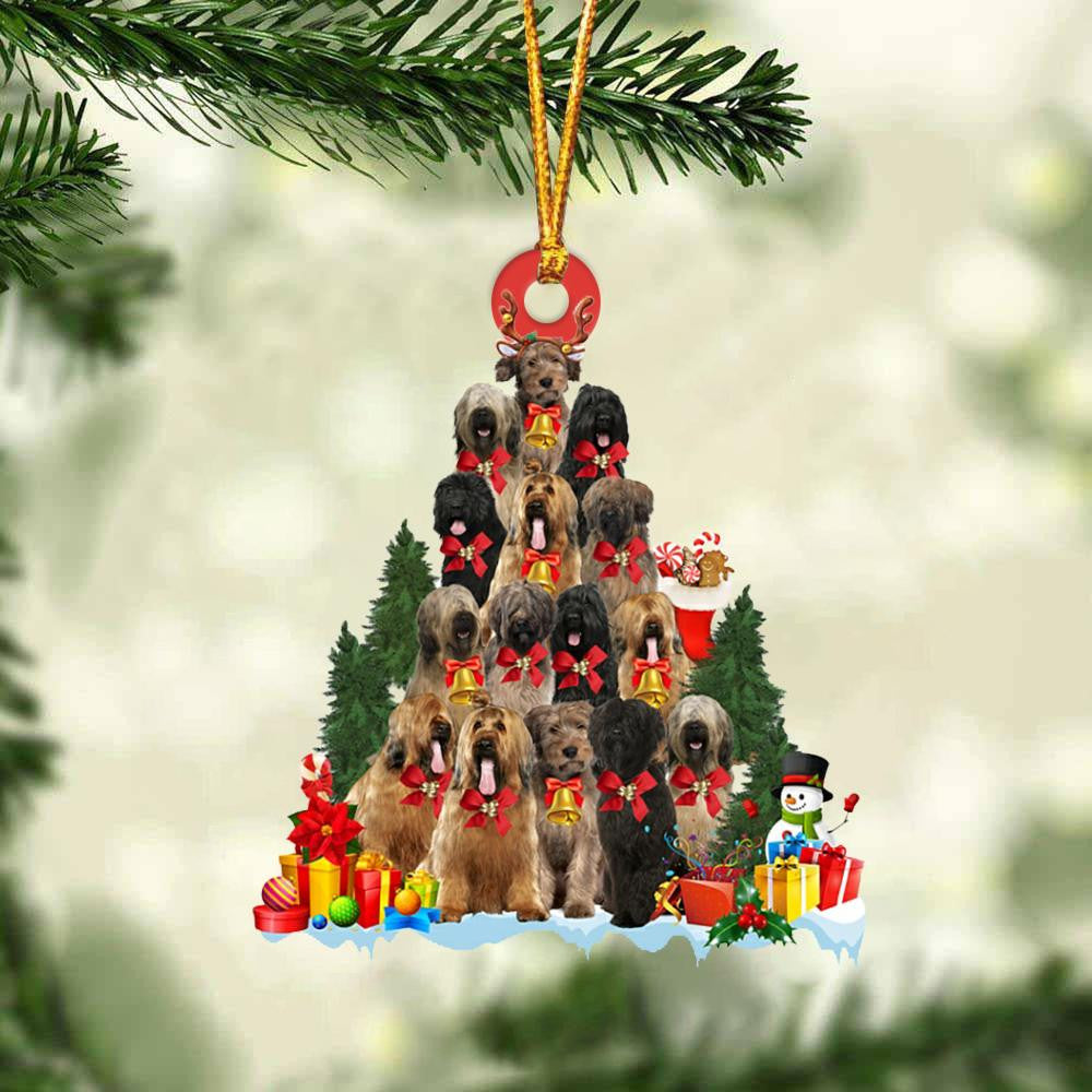 Briard Dog Christmas Tree Ornament Dog Gifts Acrylic Ornament Dog Gifts Acrylic Ornament OO3066
