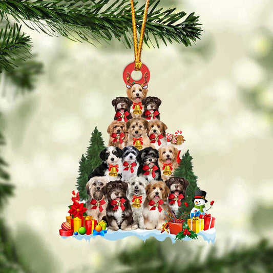 Havanese Dog Christmas Tree Ornament Dog Gifts Acrylic Ornament Dog Gifts Acrylic Ornament OO3084