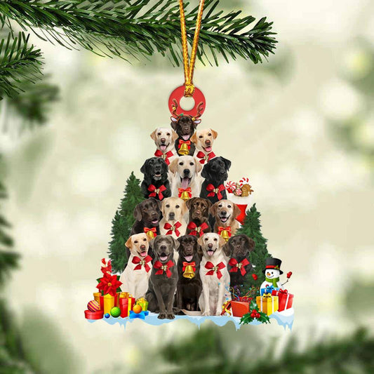 Labrador Dog Christmas Tree Ornament Dog Gifts Acrylic Ornament Dog Gifts Acrylic Ornament OO3068
