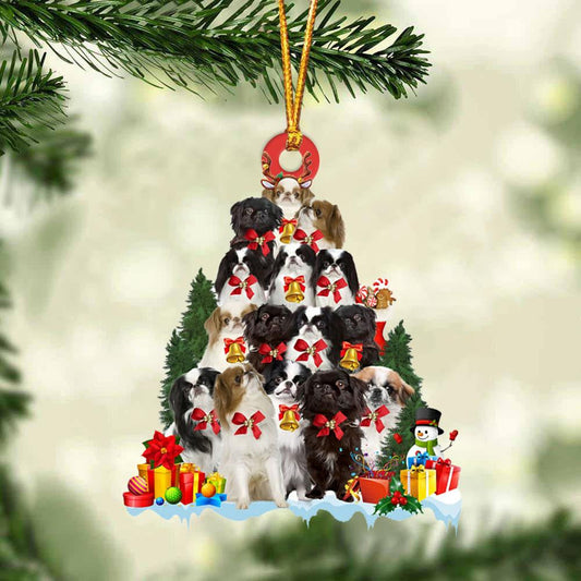 Japanese Chin Dog Christmas Tree Ornament Dog Gifts Acrylic Ornament Dog Gifts Acrylic Ornament OO3087