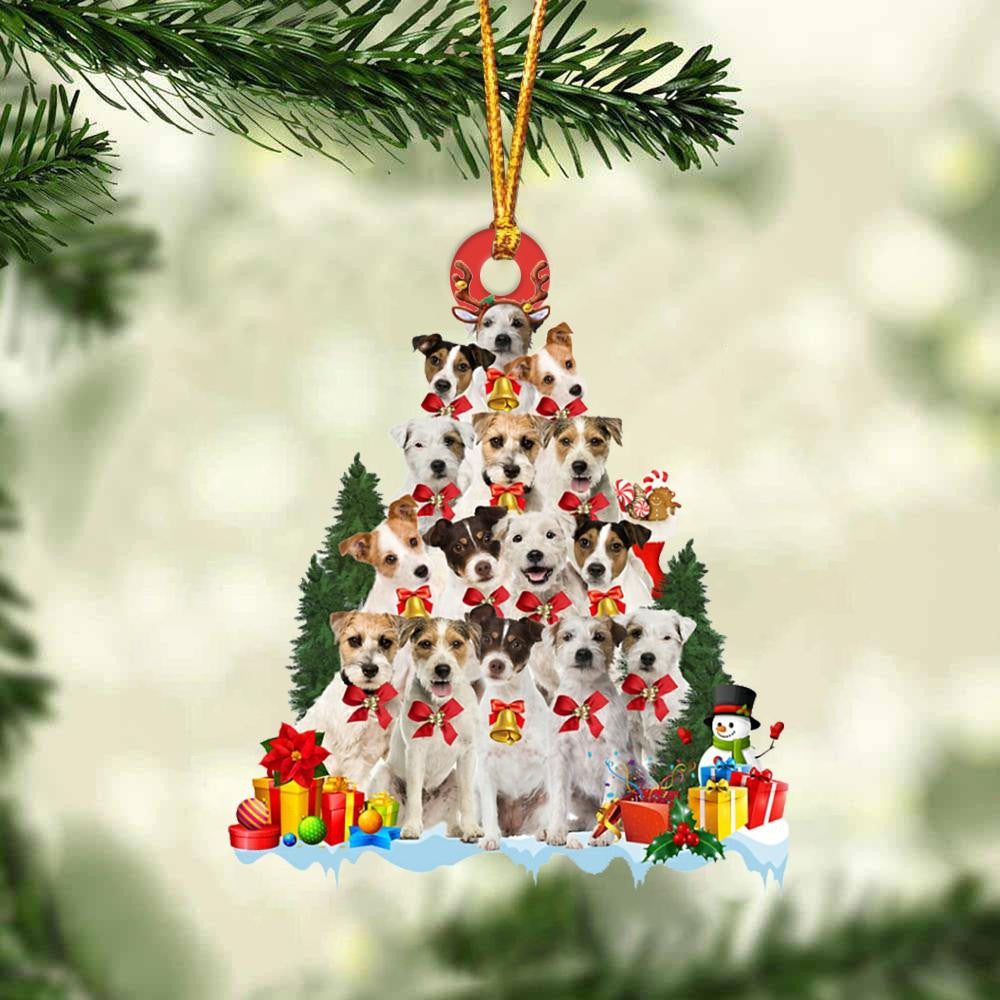 Parson Russell Terrier Dog Christmas Tree Ornament Dog Gifts Acrylic Ornament Dog Gifts Acrylic Ornament OO3081