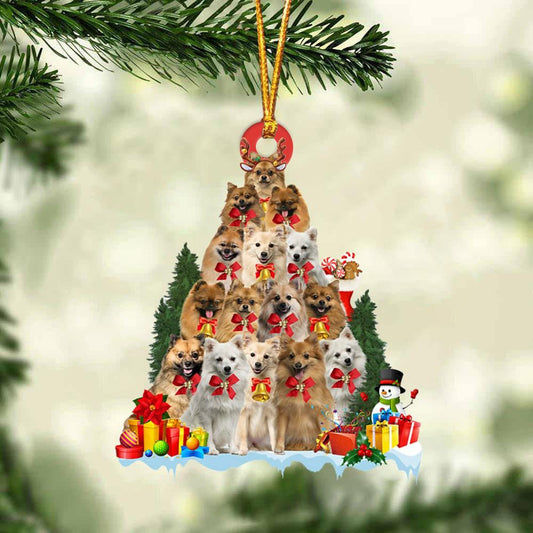 German Spitz Dog Christmas Tree Ornament Dog Gifts Acrylic Ornament Dog Gifts Acrylic Ornament OO3060