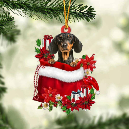 Dachshund 3 In Gift Bag Christmas Ornament for Dog Lovers Made by Acrylic OO3018