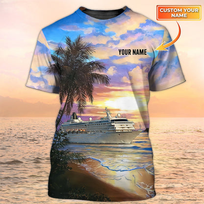 Cruise 3D Tshirts For Family, Custom Cruise Shirt For Friend, Summer Trip Shirt TO2159