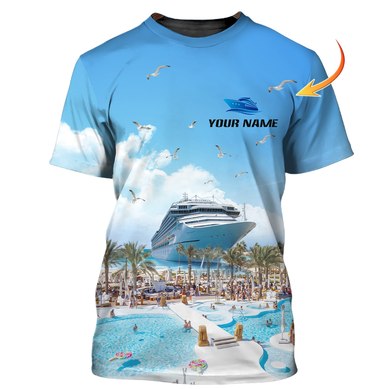 Custom Name Cruise Tshirts For Family, Cruise Tee shirts 3D All Over Print For Summer Trip TO2160