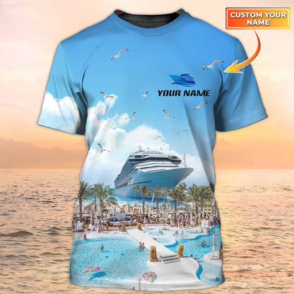 Custom Name Cruise Tshirts For Family, Cruise Tee shirts 3D All Over Print For Summer Trip TO2160