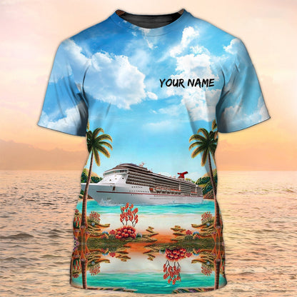 Cruise Trip Tshirts, Cruise T Shirt 3D All Over Print Cruise Custom Tshirt For Friend TO2162