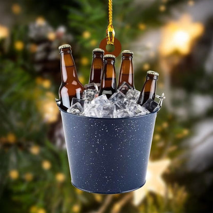 Customized Beer Christmas Ornament for Dad Made by Acrylic OO2929