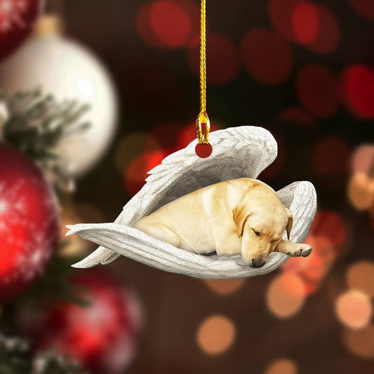 Labrador In The Wing Custom Shaped Acrylic Ornament for Memorial Dog OO2926