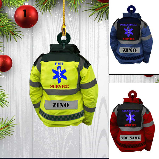 Personalized EMT Paramedical Uniform Custom Shaped Flat Acrylic Ornament OO2462