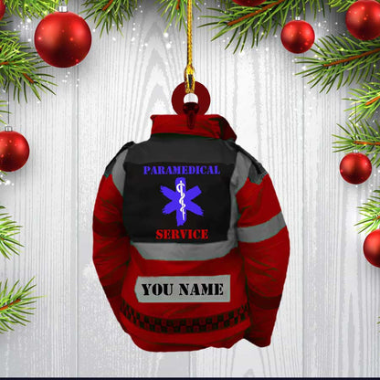 Personalized EMT Paramedical Uniform Custom Shaped Flat Acrylic Ornament OO2462