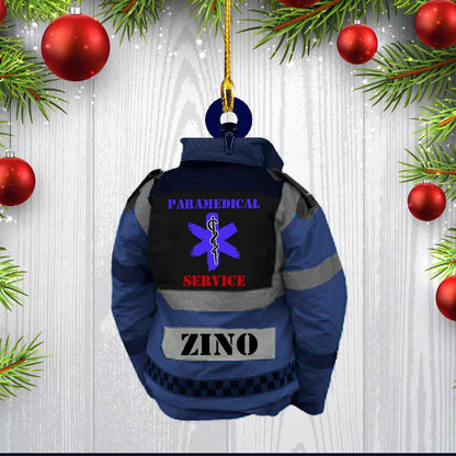 Personalized EMT Paramedical Uniform Custom Shaped Flat Acrylic Ornament OO2462