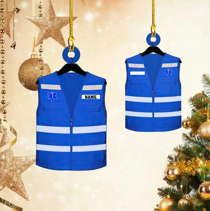 Personalized EMT Paramedical Uniform Custom Shaped Flat Acrylic Ornament OO2462