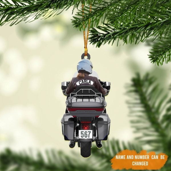 Personalized Biker Women Ultra Limited Motorcycle Woman Ornament Made by Acrylic OO1974