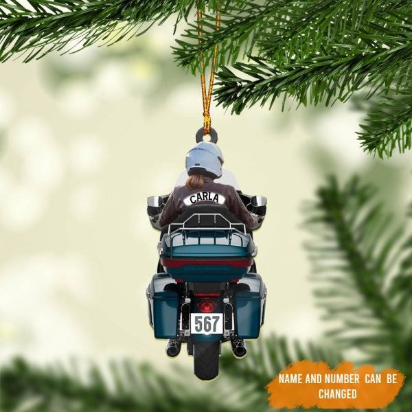 Personalized Biker Women Ultra Limited Motorcycle Woman Ornament Made by Acrylic OO1974