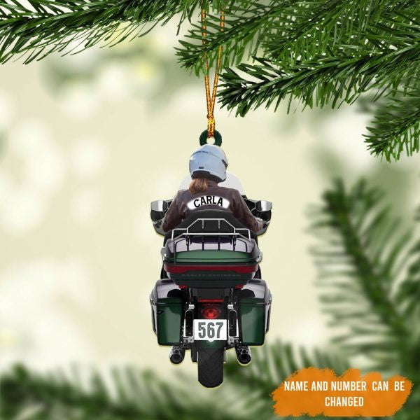 Personalized Biker Women Ultra Limited Motorcycle Woman Ornament Made by Acrylic OO1974
