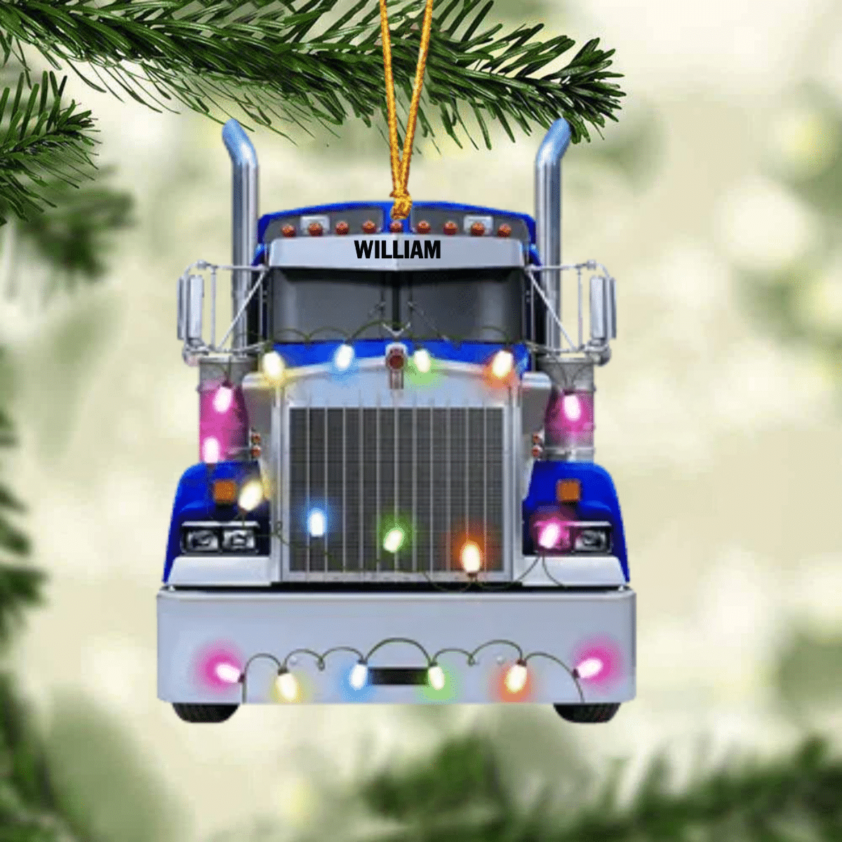 Truck Christmas Ornament, Personalized Christmas Ornament - Christmas Gift For Truck Driver OO1969