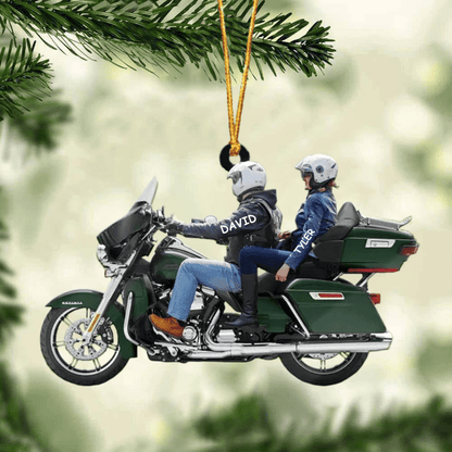 2024 New Release Personalized Biker Couple Ultra Limited Motorcycle Ornament SO0786