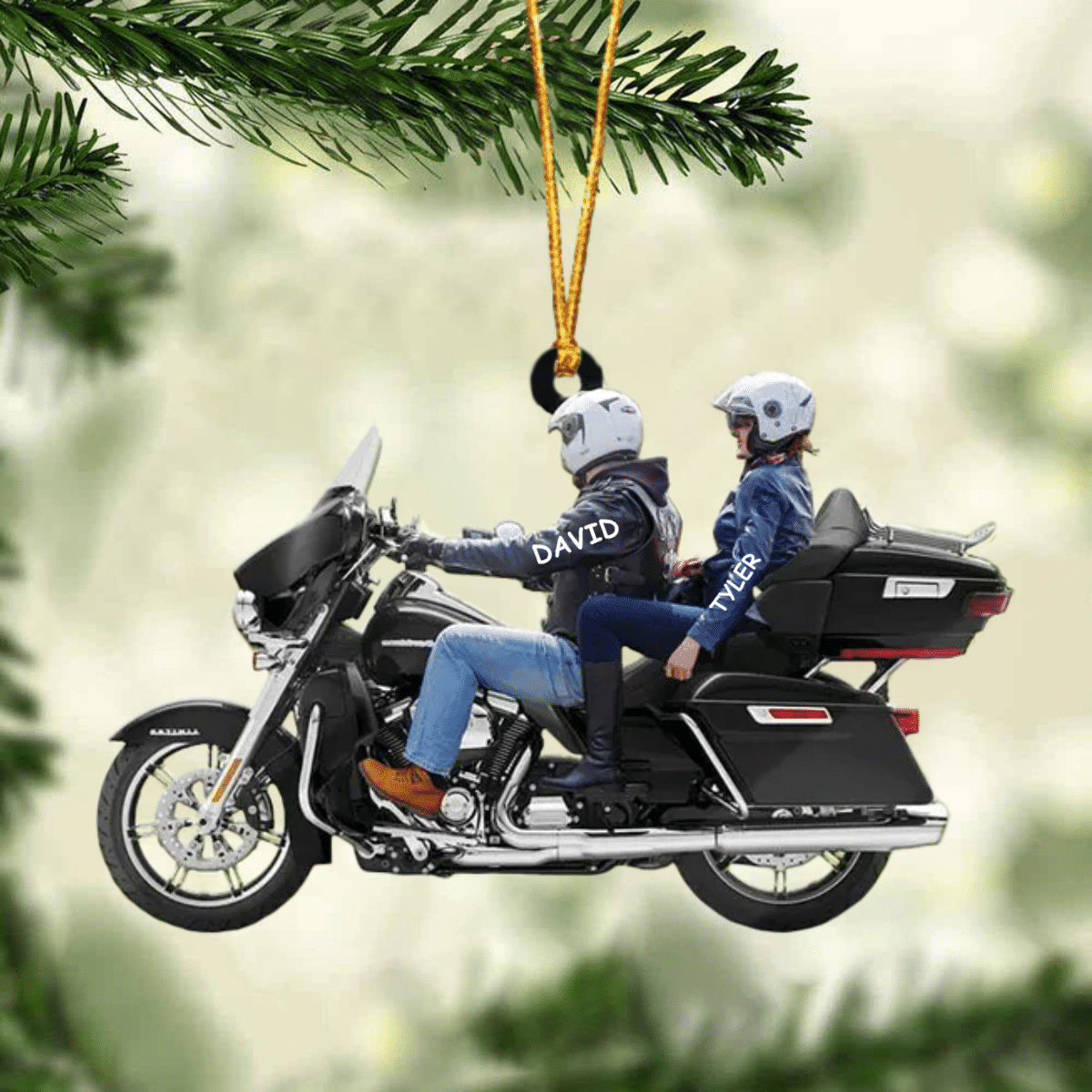 2024 New Release Personalized Biker Couple Ultra Limited Motorcycle Ornament SO0786